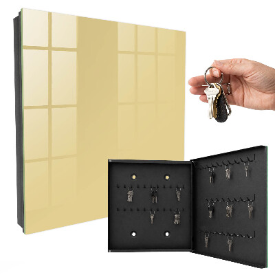 Armoire à clés murale Jaune beige