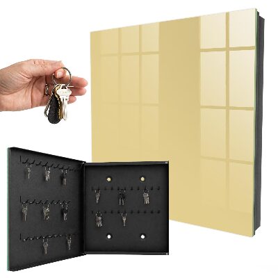 Armoire à clés murale Jaune beige