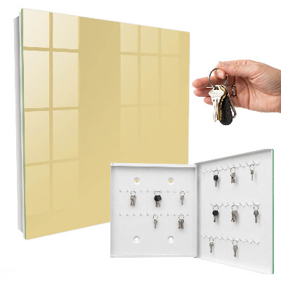 Armoire à clés murale Jaune beige