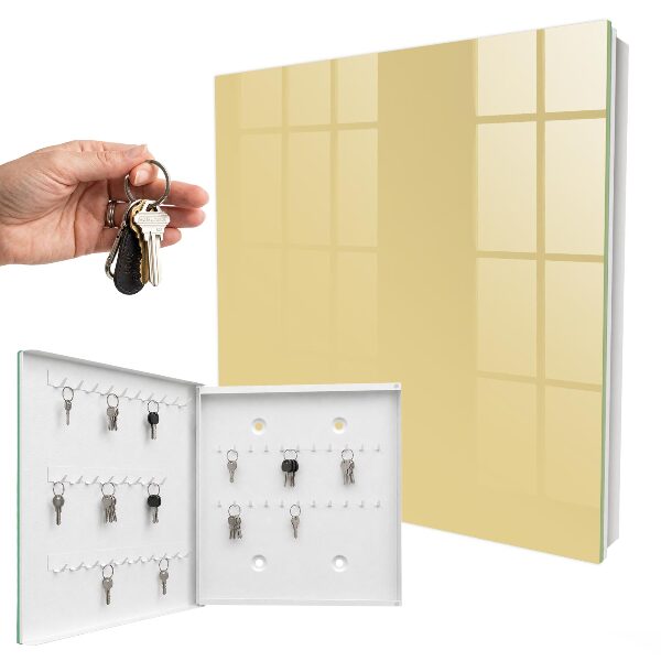 Armoire à clés murale Jaune beige