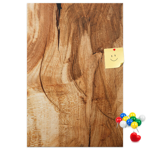 Tableau de liège Motif bois naturel dans des tons chauds