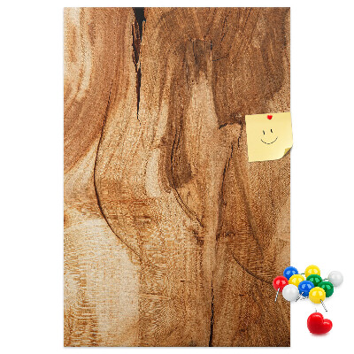 Tableau de liège Motif bois naturel dans des tons chauds