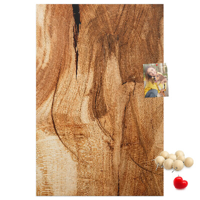 Tableau de liège Motif bois naturel dans des tons chauds