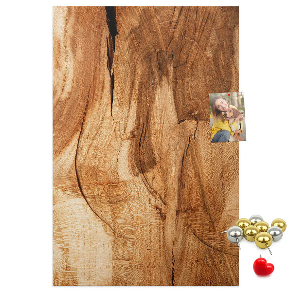 Tableau de liège Motif bois naturel dans des tons chauds