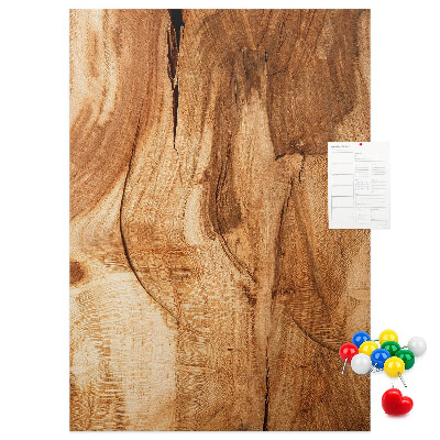 Tableau de liège Motif bois naturel dans des tons chauds