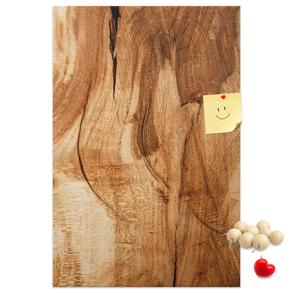 Tableau de liège Motif bois naturel dans des tons chauds