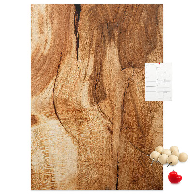 Tableau de liège Motif bois naturel dans des tons chauds