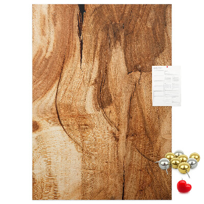 Tableau de liège Motif bois naturel dans des tons chauds