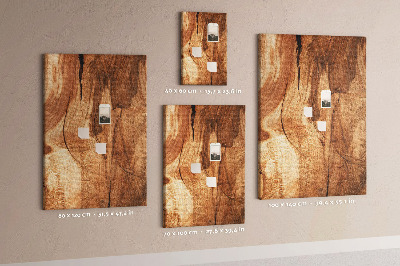 Tableau de liège Motif bois naturel dans des tons chauds