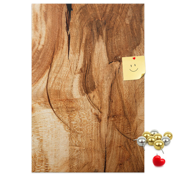 Tableau de liège Motif bois naturel dans des tons chauds