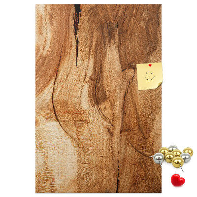 Tableau de liège Motif bois naturel dans des tons chauds