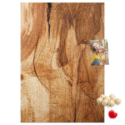 Tableau de liège Motif bois naturel dans des tons chauds