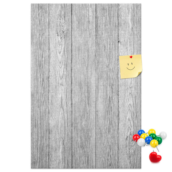 Tableau en liège déco Texture de planches de bois grises pour fond