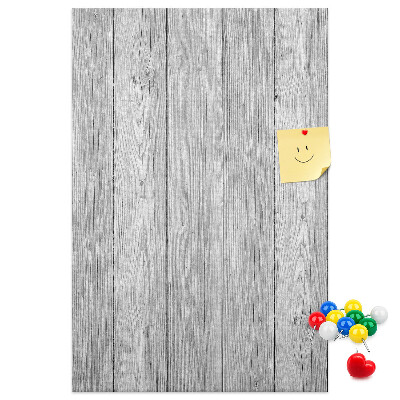 Tableau en liège déco Texture de planches de bois grises pour fond