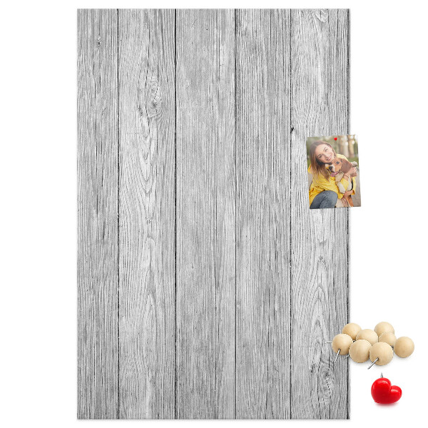Tableau en liège déco Texture de planches de bois grises pour fond