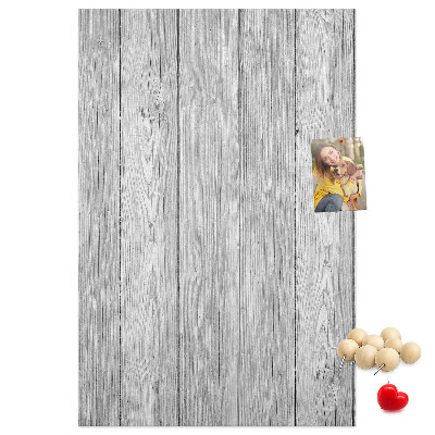 Tableau en liège déco Texture de planches de bois grises pour fond