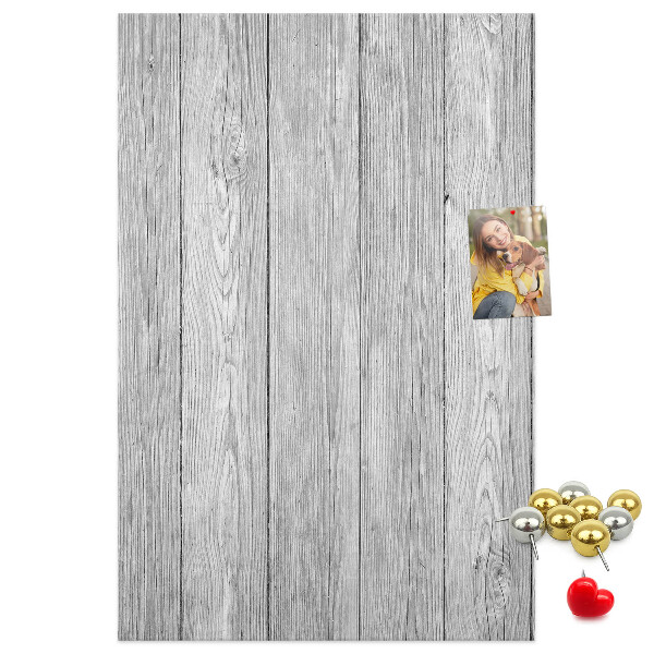 Tableau en liège déco Texture de planches de bois grises pour fond