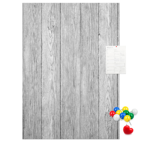 Tableau en liège déco Texture de planches de bois grises pour fond
