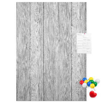Tableau en liège déco Texture de planches de bois grises pour fond