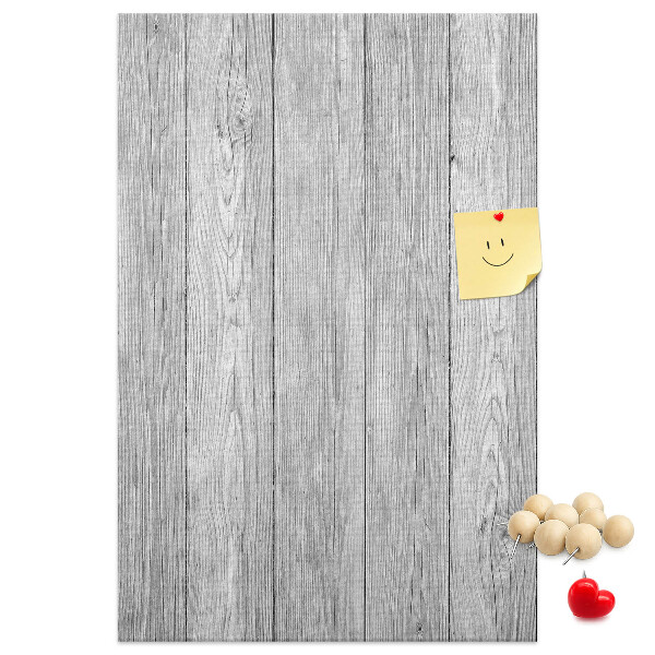 Tableau en liège déco Texture de planches de bois grises pour fond