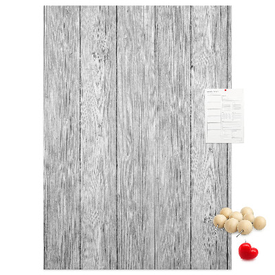 Tableau en liège déco Texture de planches de bois grises pour fond