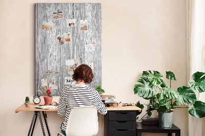 Tableau en liège déco Texture de planches de bois grises pour fond