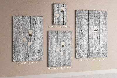 Tableau en liège déco Texture de planches de bois grises pour fond