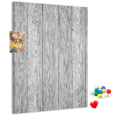 Tableau en liège déco Texture de planches de bois grises pour fond