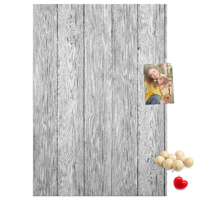 Tableau en liège déco Texture de planches de bois grises pour fond