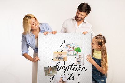 Tableau de liège Symboles géométriques d'aventure et d'exploration