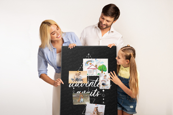 Tableau en liège déco Formes géométriques dans un style minimaliste