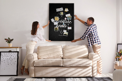 Tableau en liège déco Formes géométriques dans un style minimaliste