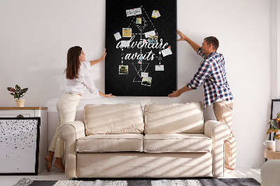 Tableau en liège déco Formes géométriques dans un style minimaliste
