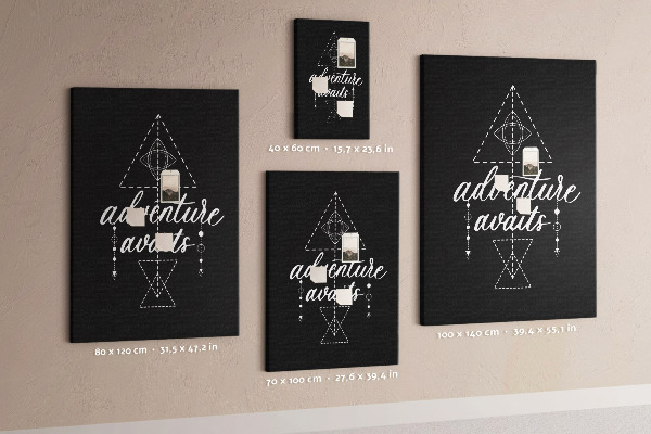 Tableau en liège déco Formes géométriques dans un style minimaliste