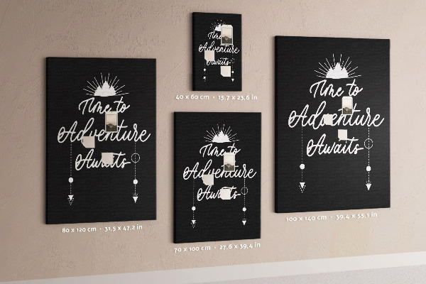Tableau en liège fantaisie L'heure est venue de vivre une aventure dans le noir