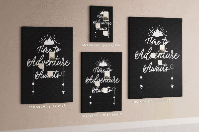 Tableau en liège fantaisie L'heure est venue de vivre une aventure dans le noir