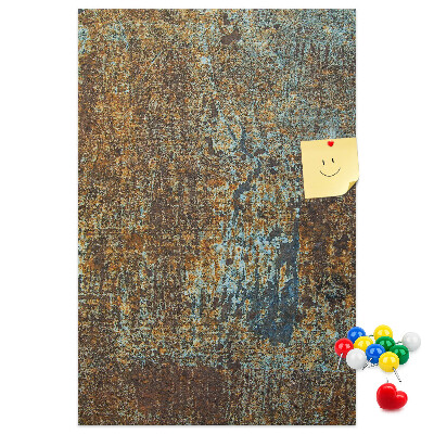 Tableau de liège Texture rustique avec des touches de bleu