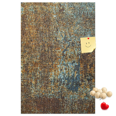 Tableau de liège Texture rustique avec des touches de bleu