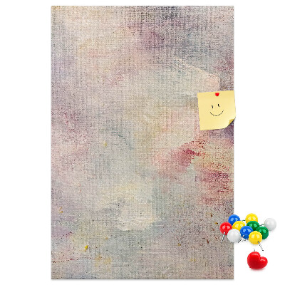Tableau de liège Délicates taches pastel en arrière-plan