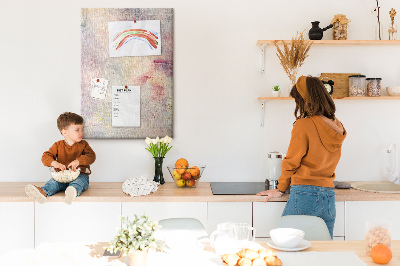 Tableau de liège Délicates taches pastel en arrière-plan