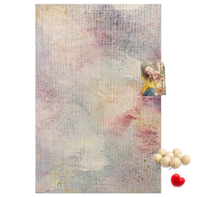 Tableau de liège Délicates taches pastel en arrière-plan