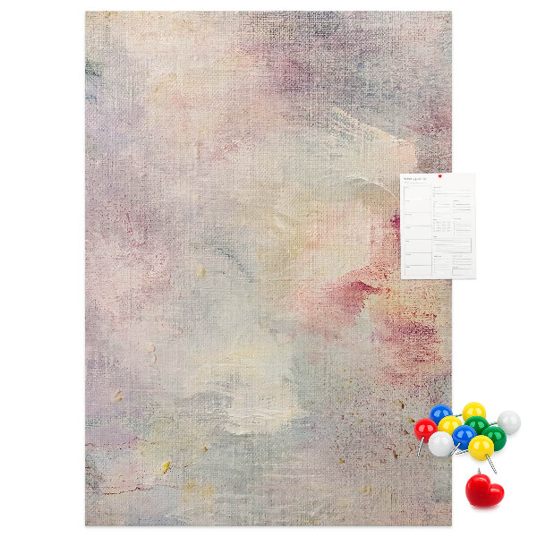 Tableau de liège Délicates taches pastel en arrière-plan