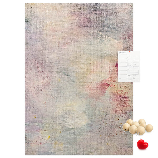 Tableau de liège Délicates taches pastel en arrière-plan