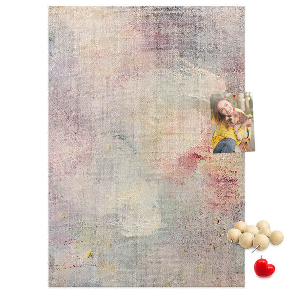 Tableau de liège Délicates taches pastel en arrière-plan