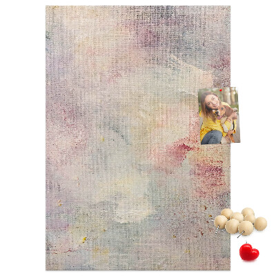 Tableau de liège Délicates taches pastel en arrière-plan