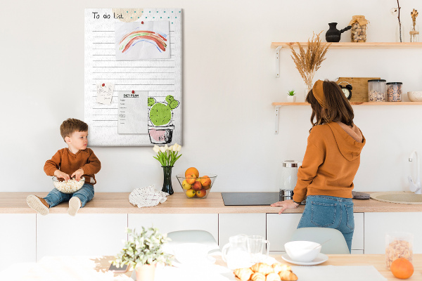 Tableau en liège fantaisie Cactus en pot sur la liste des choses à faire