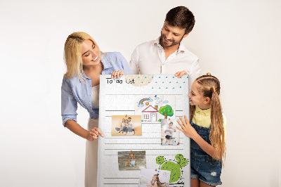 Tableau en liège fantaisie Cactus en pot sur la liste des choses à faire