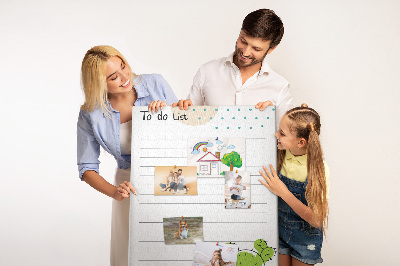 Tableau en liège fantaisie Cactus en pot sur la liste des choses à faire