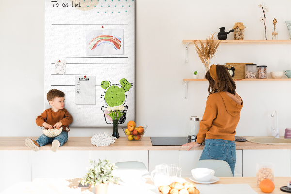 Tableau en liège fantaisie Cactus en pot sur la liste des choses à faire