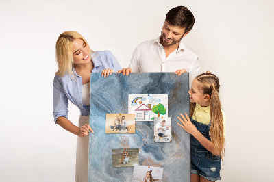 Tableau en liège déco Motif abstrait dans les tons bleus